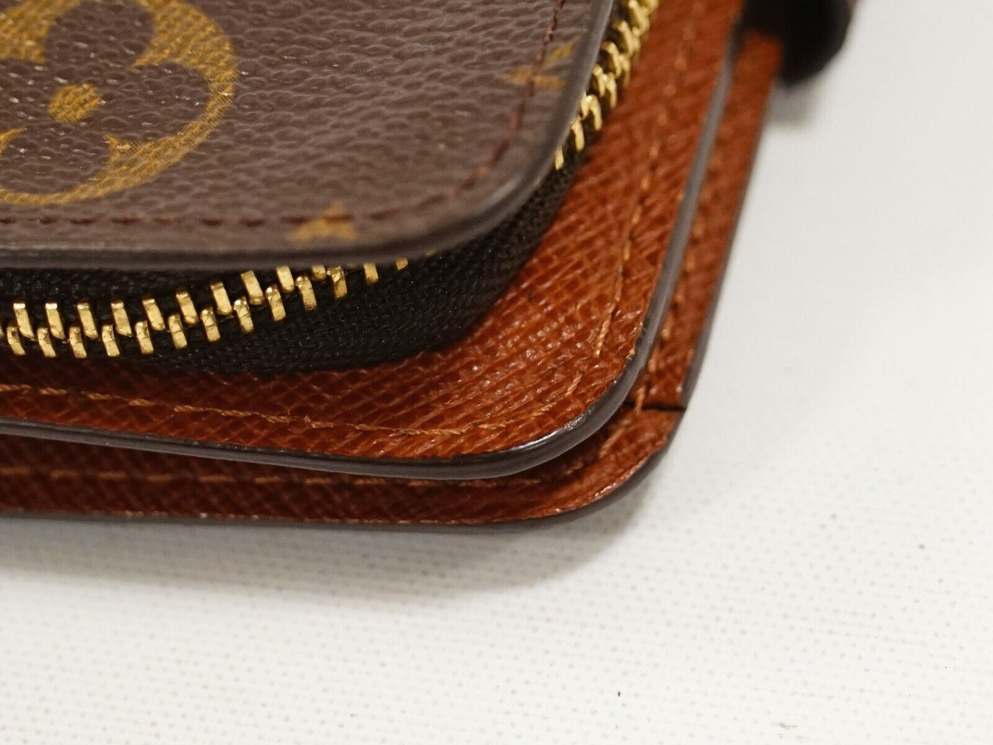 Louis Vuitton Brown Canvas Compact zip wallet accessories