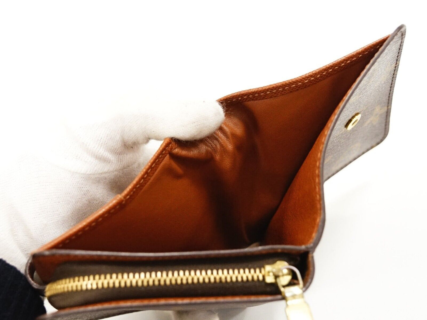 Louis Vuitton Brown Canvas Compact zip wallet accessories
