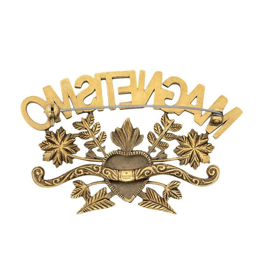 Gucci Magnetismo Crystal Brooch in Gold