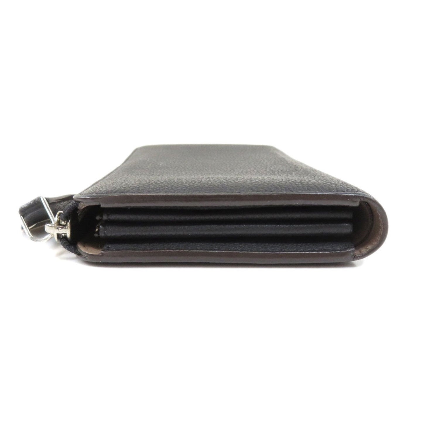 Louis Vuitton Black Leather Zippy wallet wallet accessories