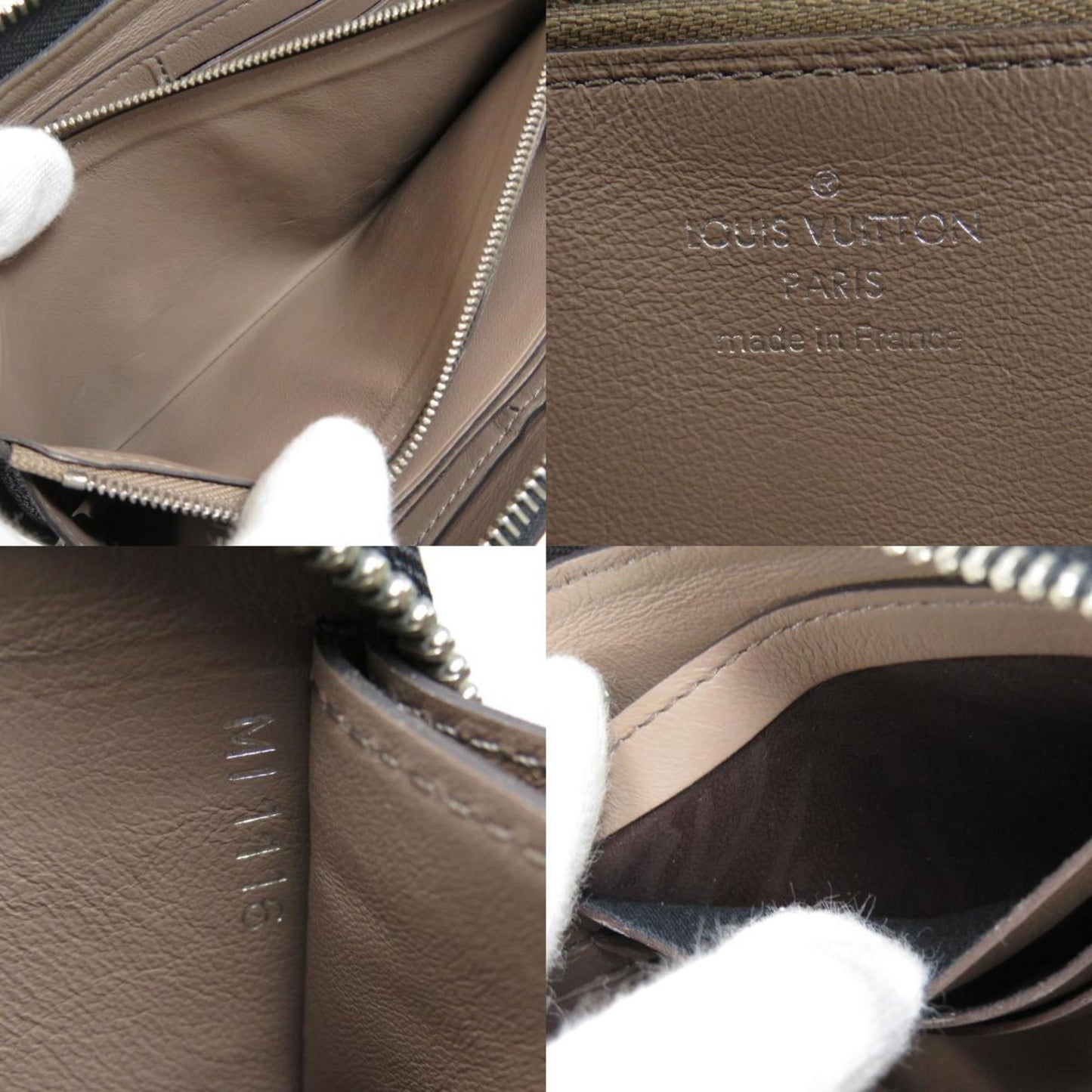 Louis Vuitton Black Leather Zippy wallet wallet accessories