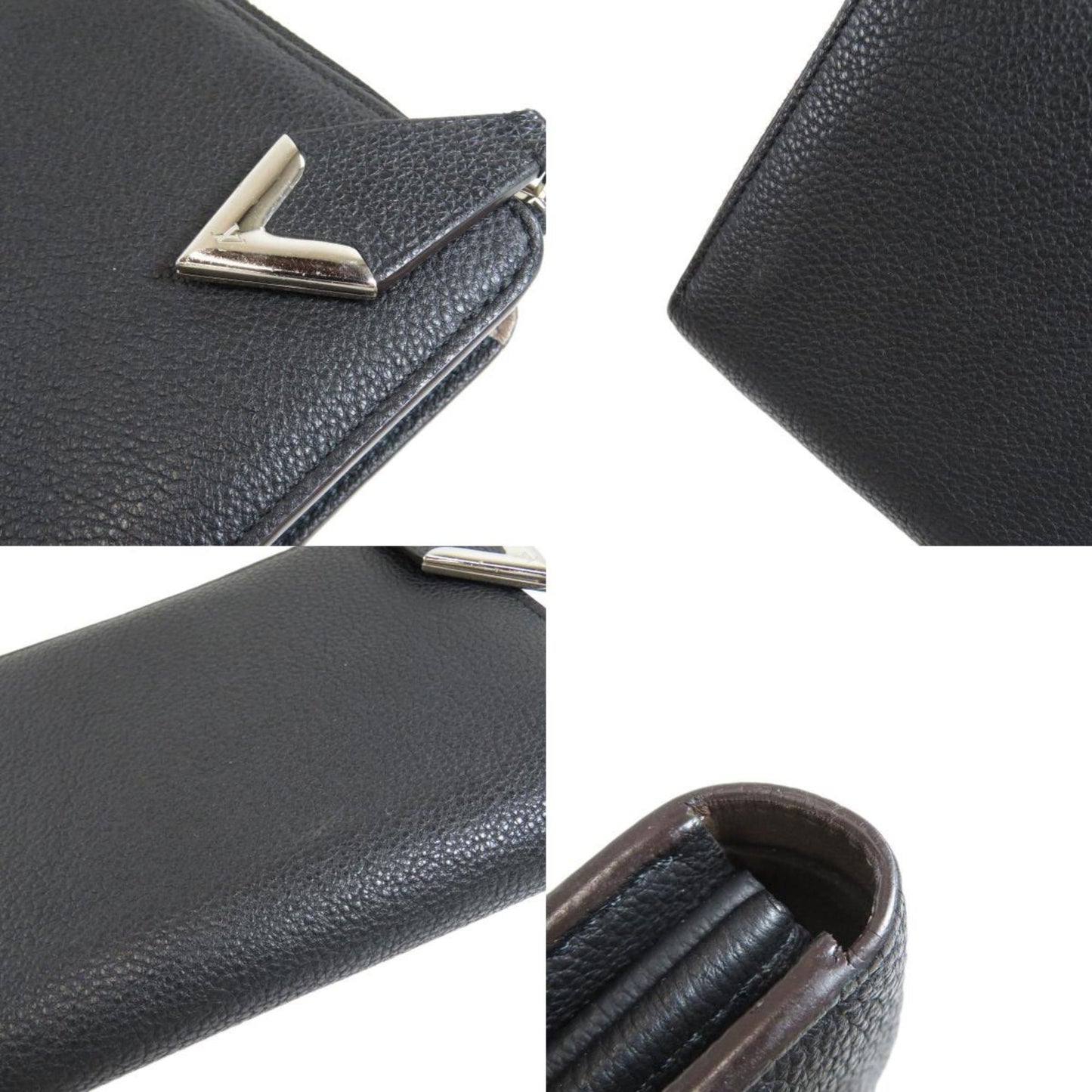 Louis Vuitton Black Leather Zippy wallet wallet accessories