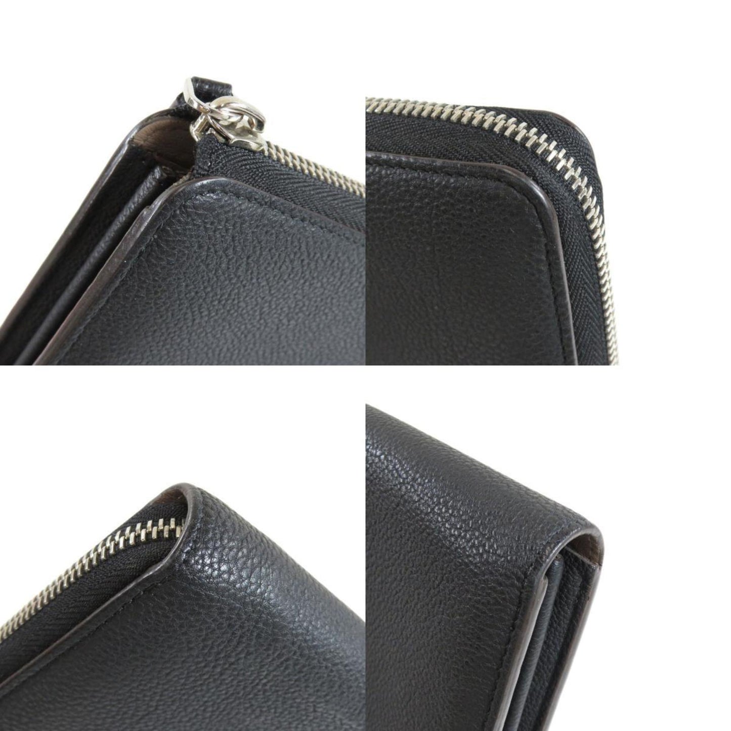 Louis Vuitton Black Leather Zippy wallet wallet accessories