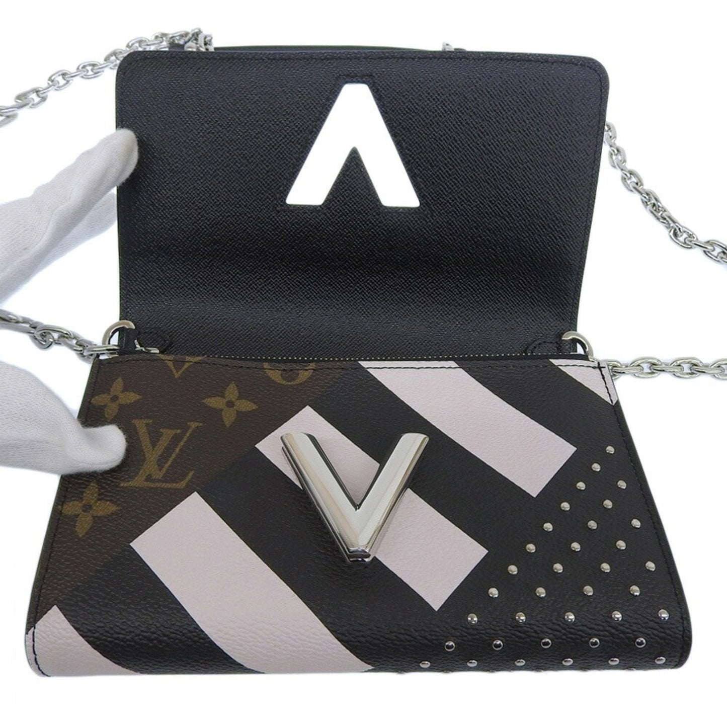 Louis Vuitton Black Canvas Twist wallet accessories