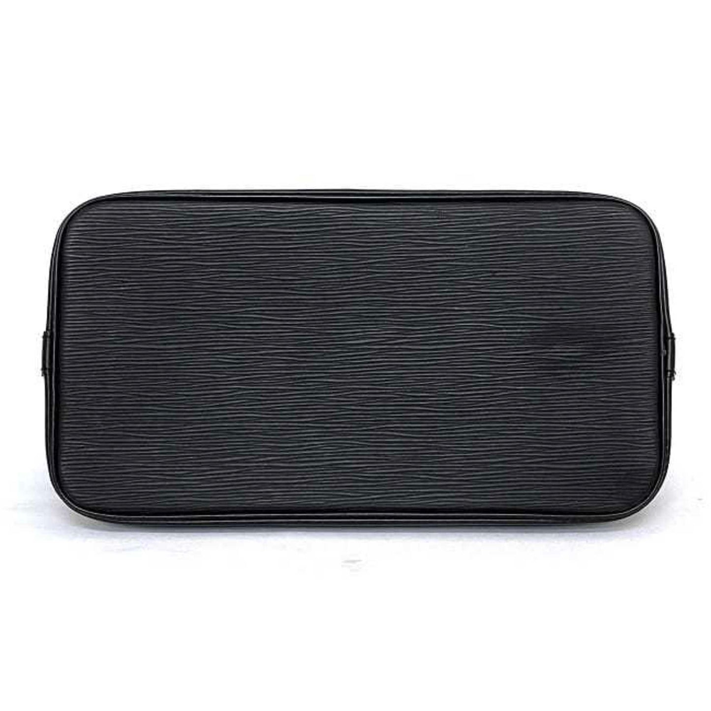 Louis Vuitton Black Leather Alma handbag bag