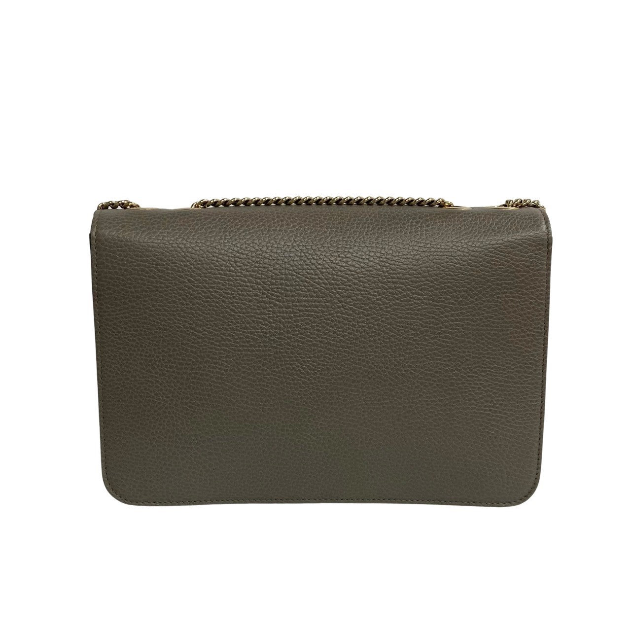 GUCCI Shoulder Bag leather gray