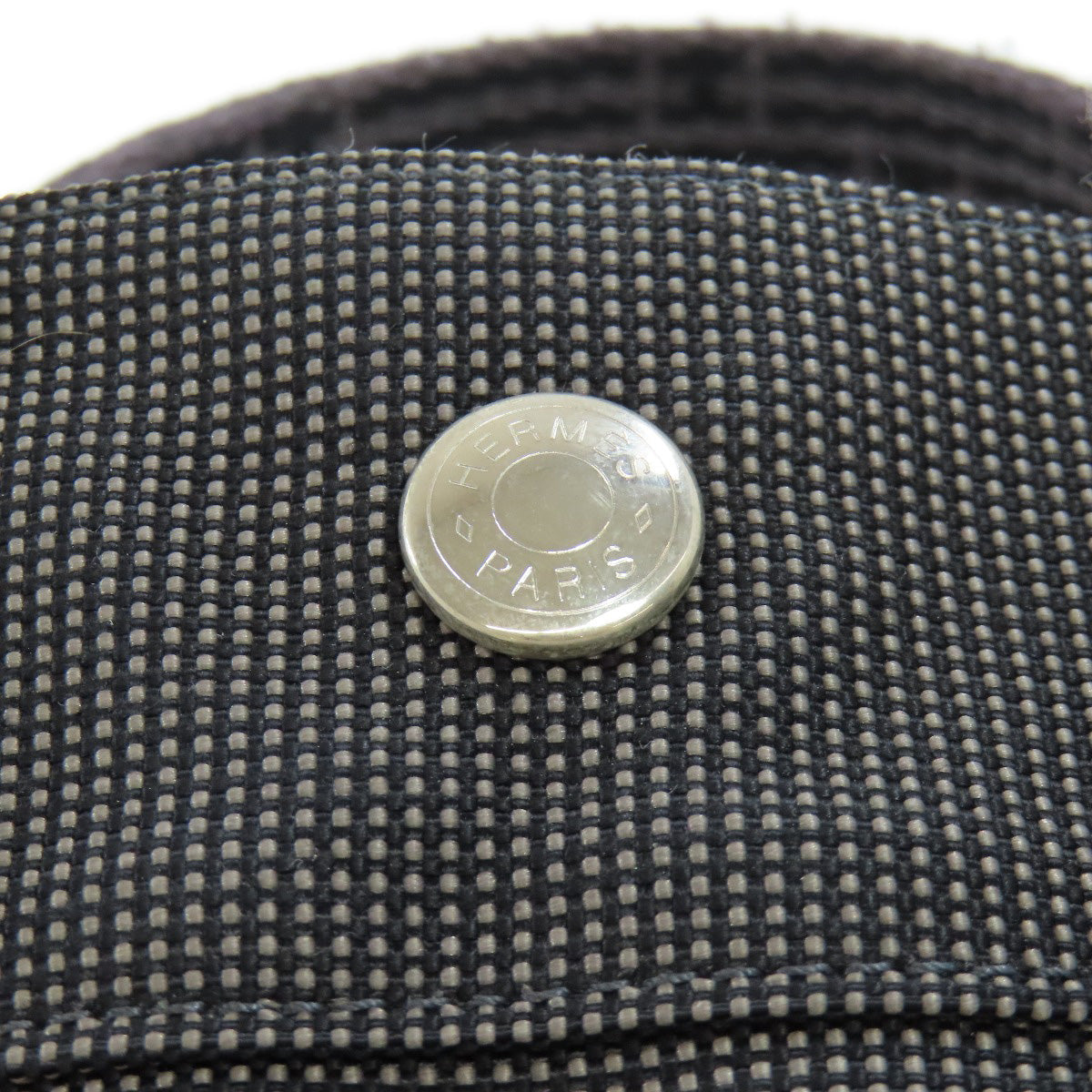 HERMES Tote Bag canvas black Her Line Tote PM Women Used
