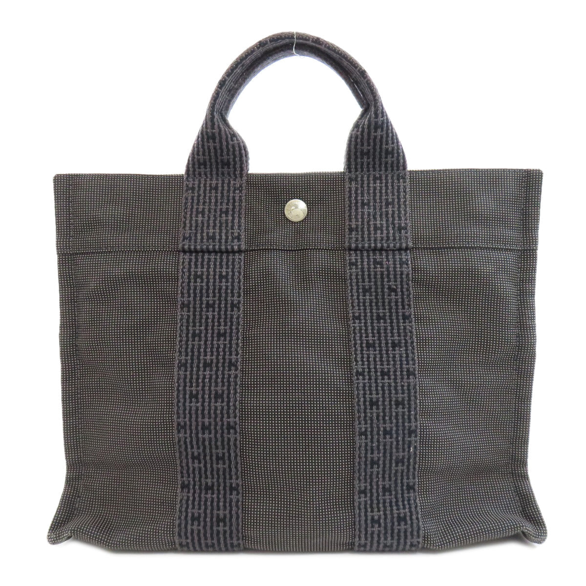 HERMES Tote Bag canvas black Her Line Tote PM Women Used