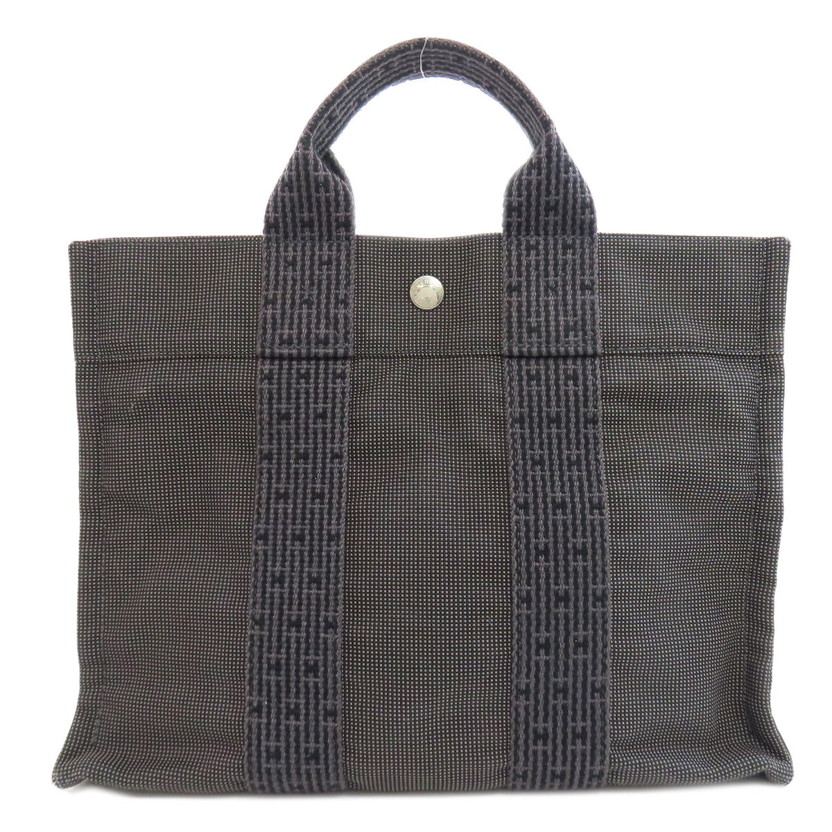 HERMES Tote Bag canvas black Her Line Tote PM Women Used