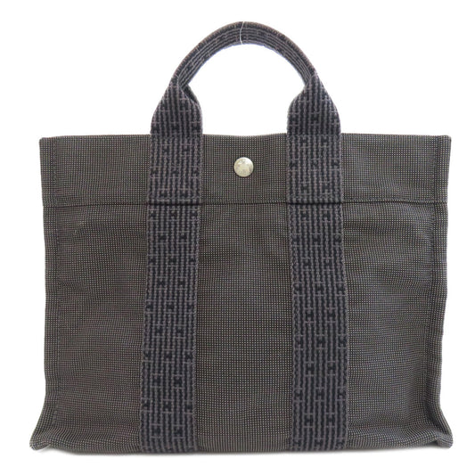 HERMES Tote Bag canvas black Her Line Tote PM Women Used