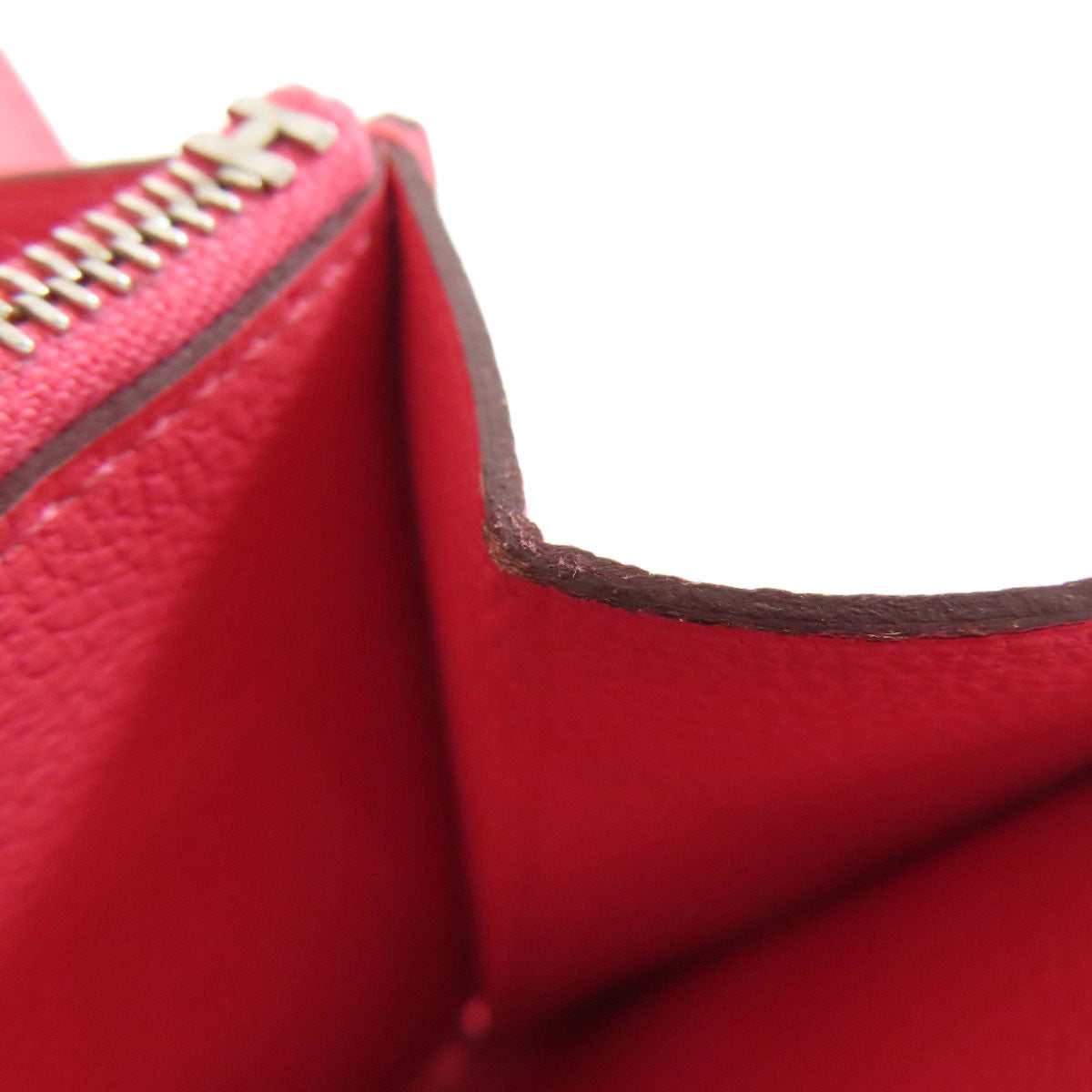 HERMES Bifold Wallet Vaugham pink Constance Compact SilverMetal