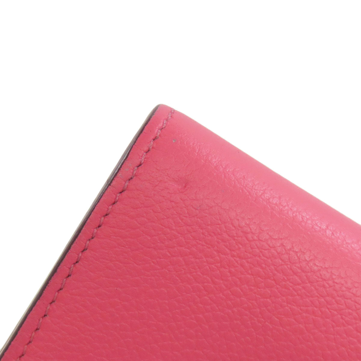 HERMES Bifold Wallet Vaugham pink Constance Compact SilverMetal