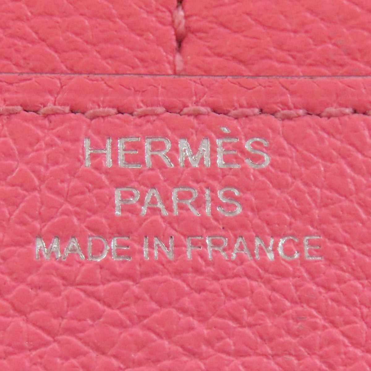 HERMES Bifold Wallet Vaugham pink Constance Compact SilverMetal