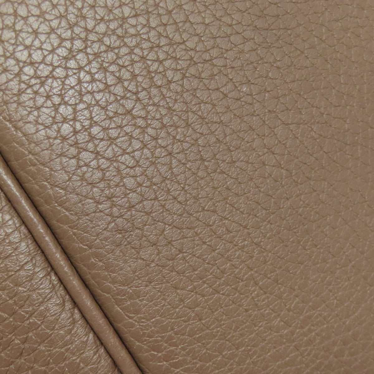 HERMES Handbag Taurillon Clemence Brown Picotin Lock PM Etoupe Gold Metal