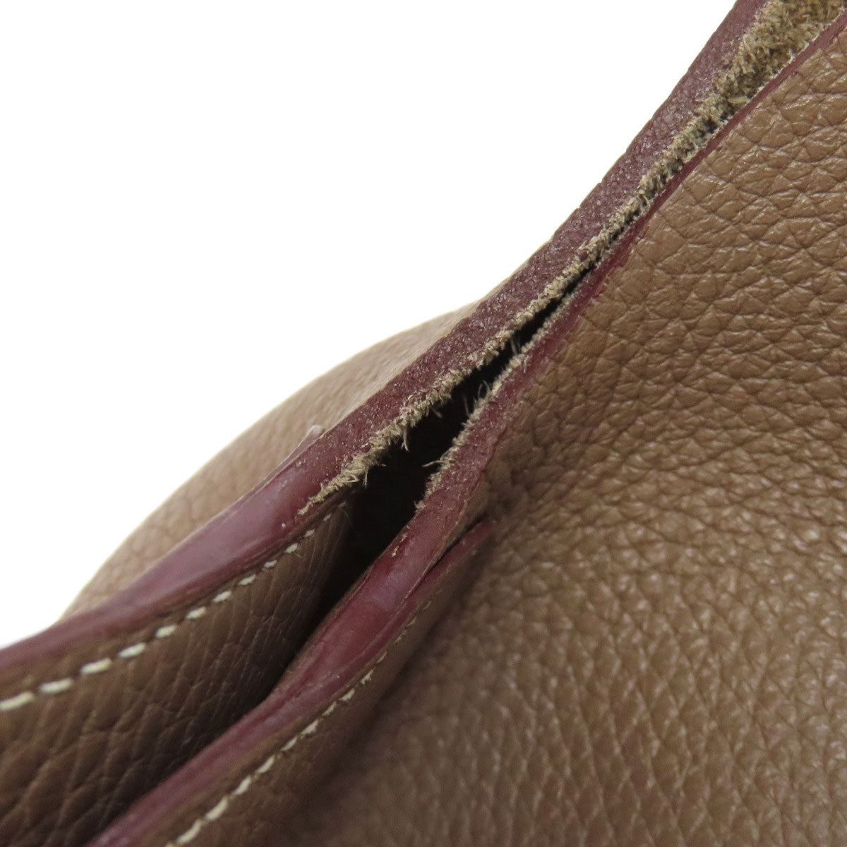 HERMES Handbag Taurillon Clemence Brown Picotin Lock PM Etoupe Gold Metal
