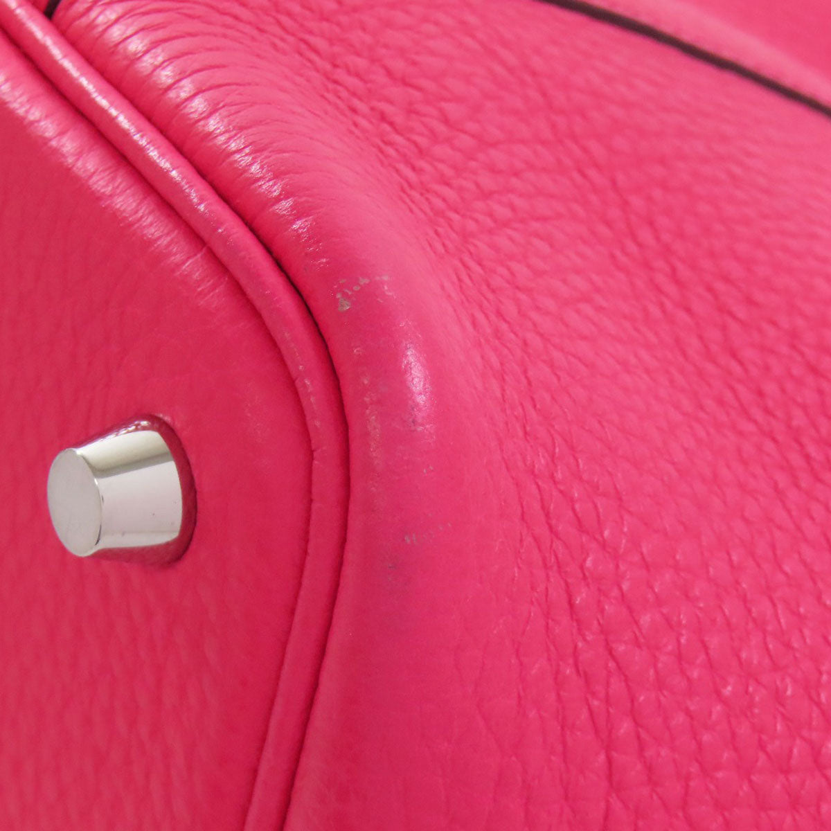 HERMES Handbag Taurillon Clemence pink Picotin Lock PM SilverMetal Women Used