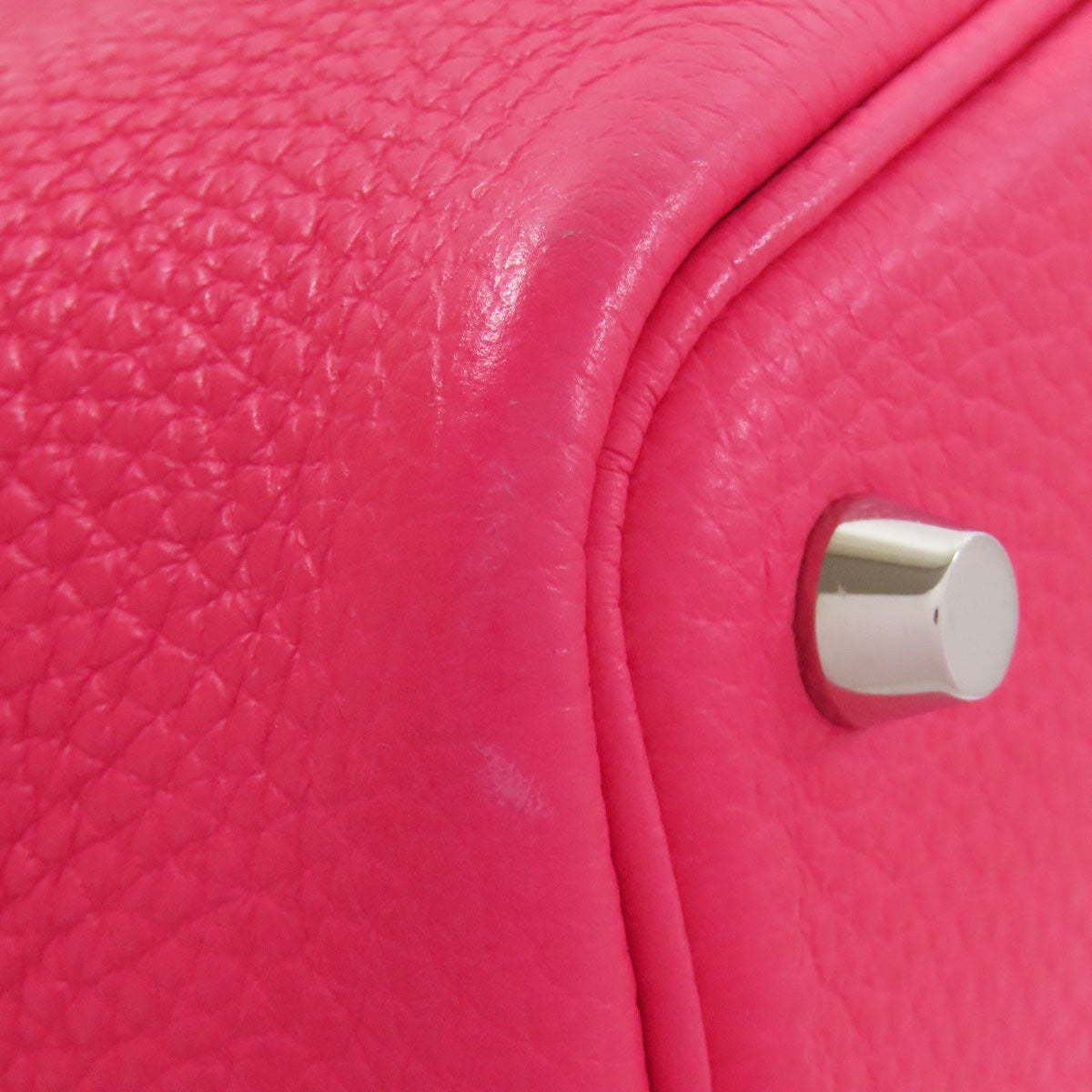 HERMES Handbag Taurillon Clemence pink Picotin Lock PM SilverMetal Women Used