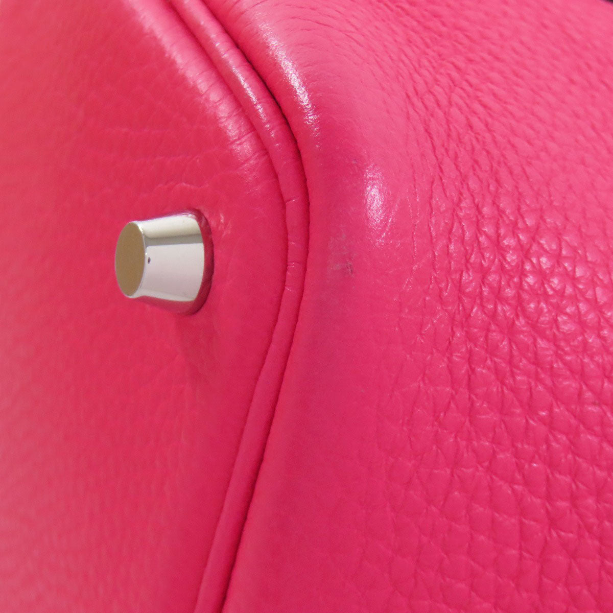 HERMES Handbag Taurillon Clemence pink Picotin Lock PM SilverMetal Women Used