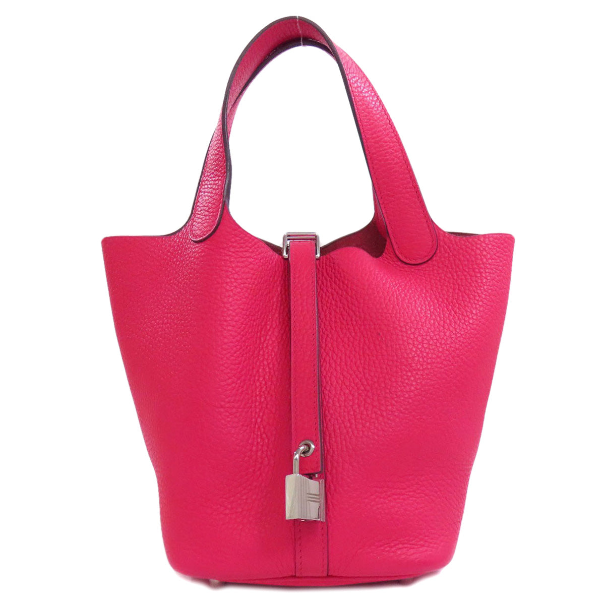 HERMES Handbag Taurillon Clemence pink Picotin Lock PM SilverMetal Women Used