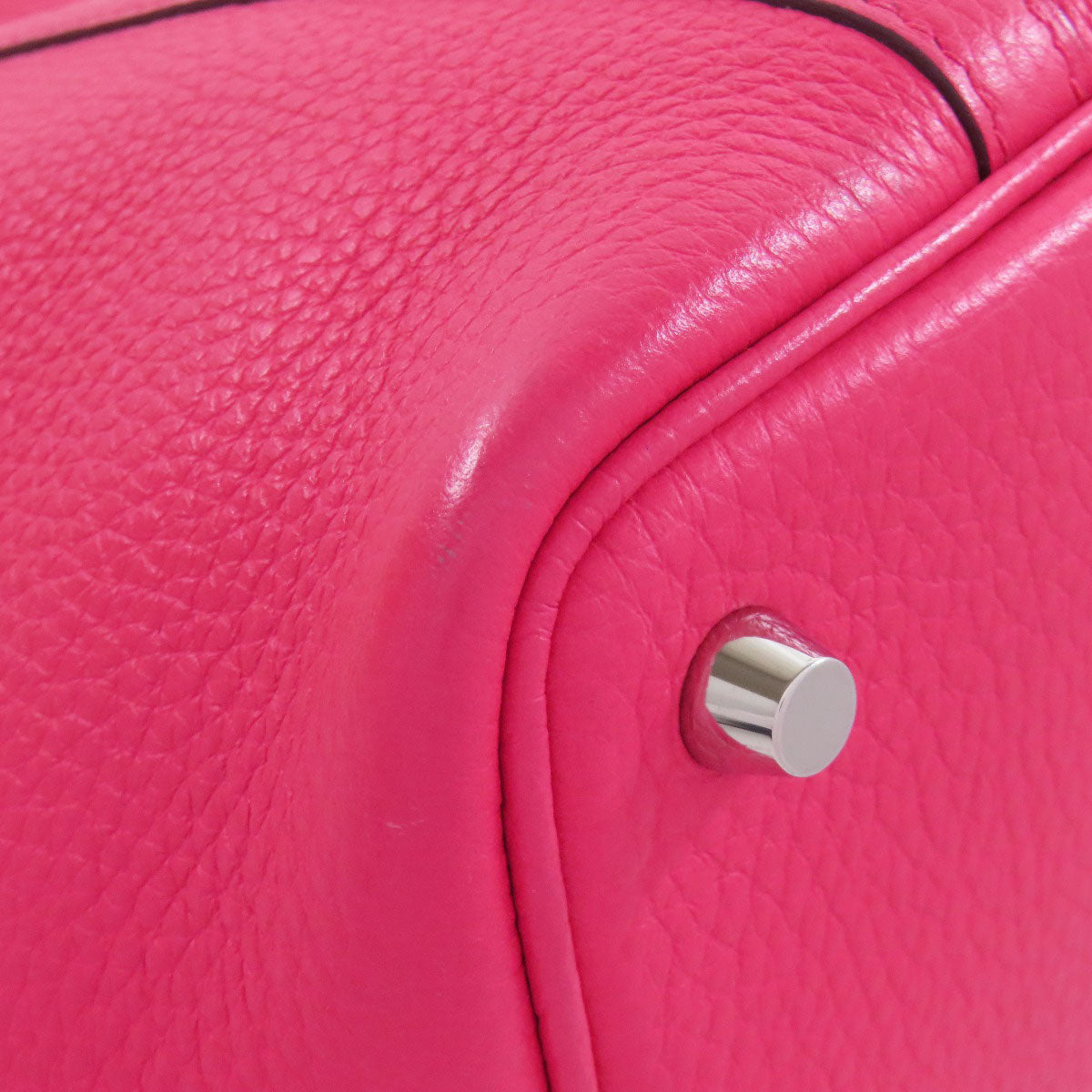 HERMES Handbag Taurillon Clemence pink Picotin Lock PM SilverMetal Women Used