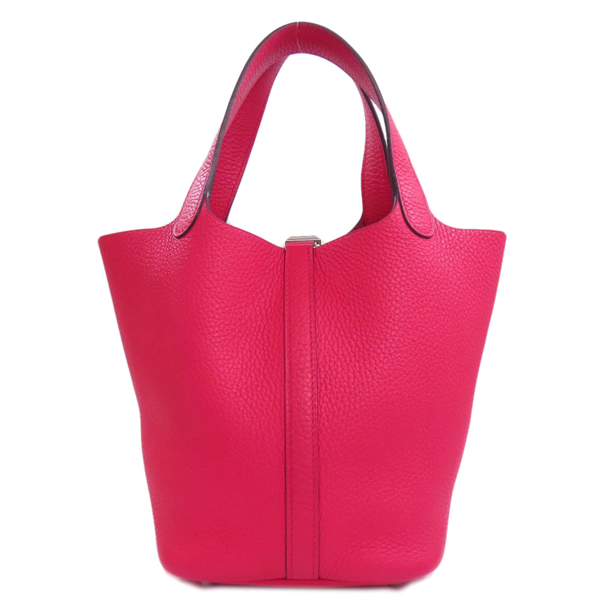 HERMES Handbag Taurillon Clemence pink Picotin Lock PM SilverMetal Women Used