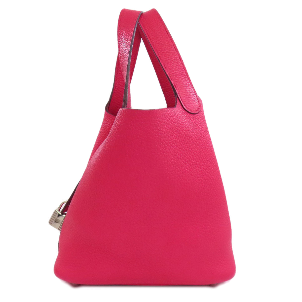 HERMES Handbag Taurillon Clemence pink Picotin Lock PM SilverMetal Women Used