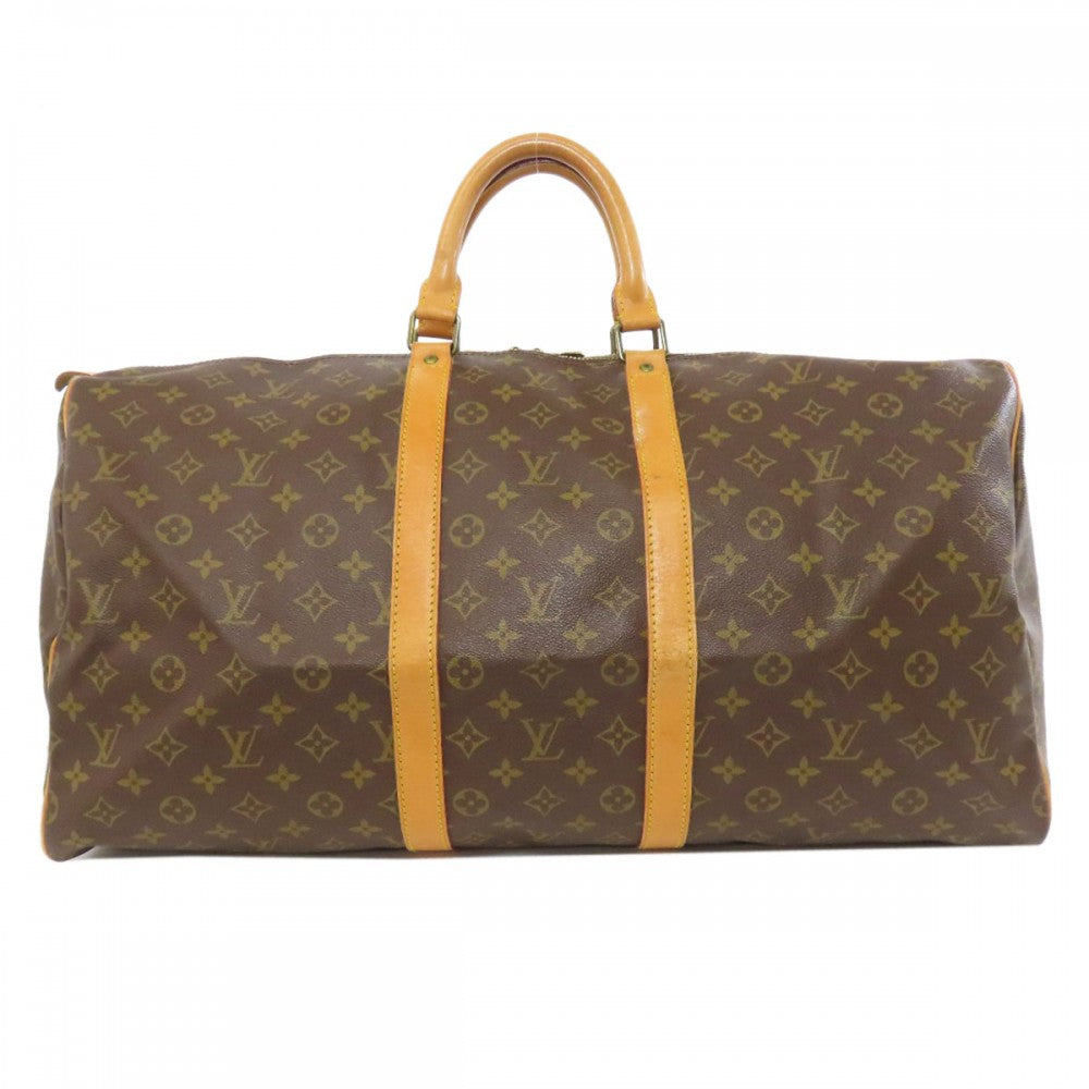 LOUIS VUITTON Boston Duffel bag M41424 Monogram canvas Brown Keepall 55