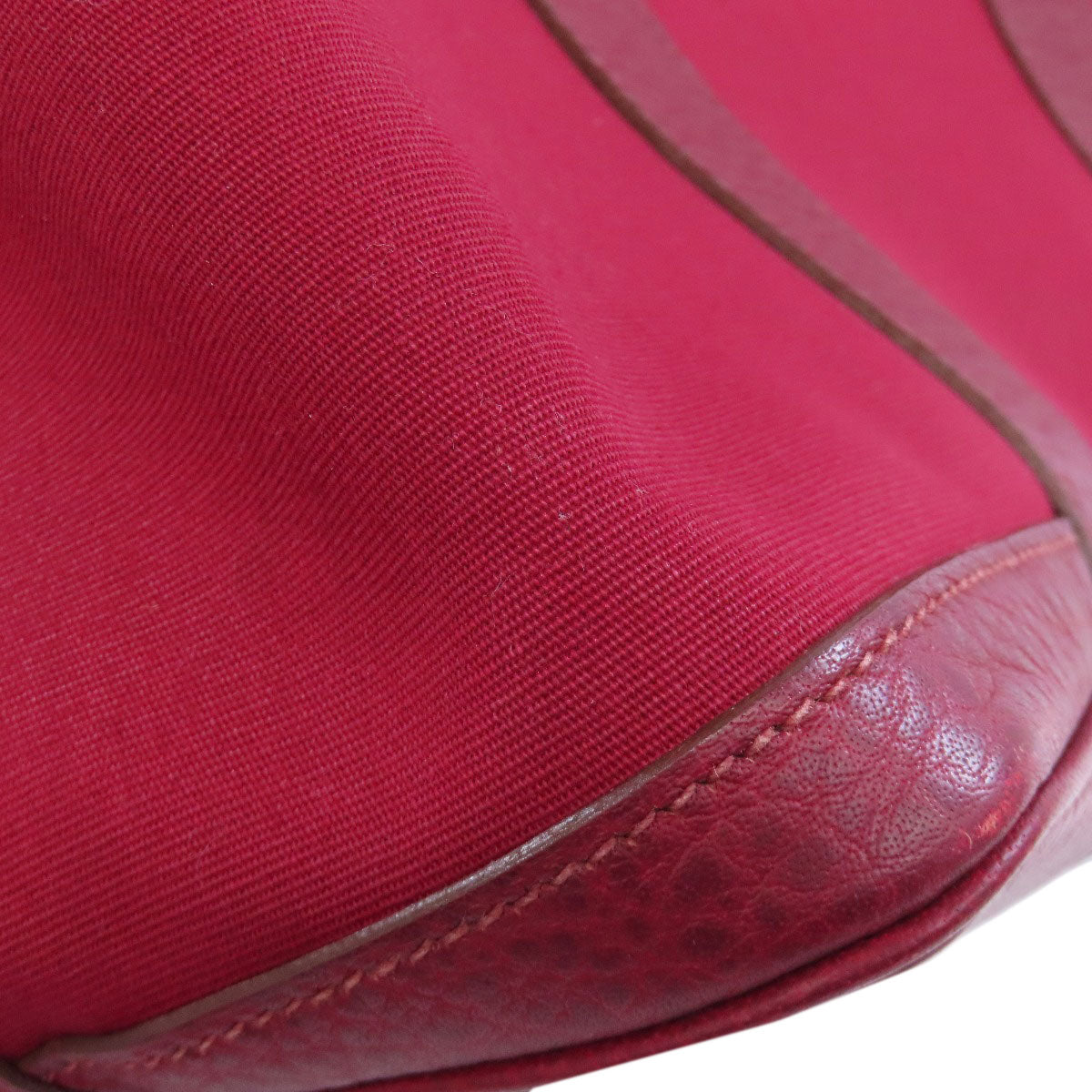 HERMES Tote Bag Towar Officche Red Garden party PM Women Used