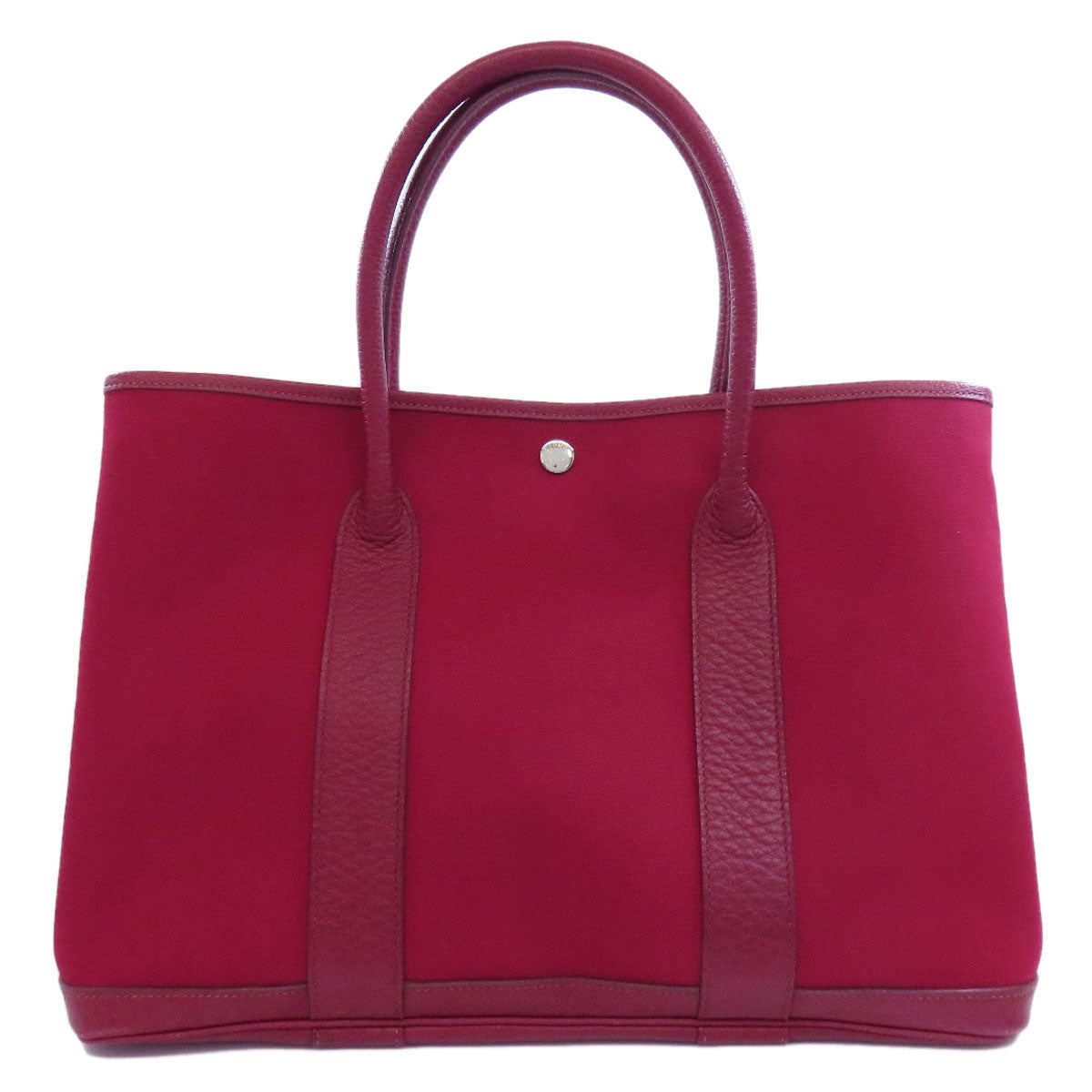 HERMES Tote Bag Towar Officche Red Garden party PM Women Used
