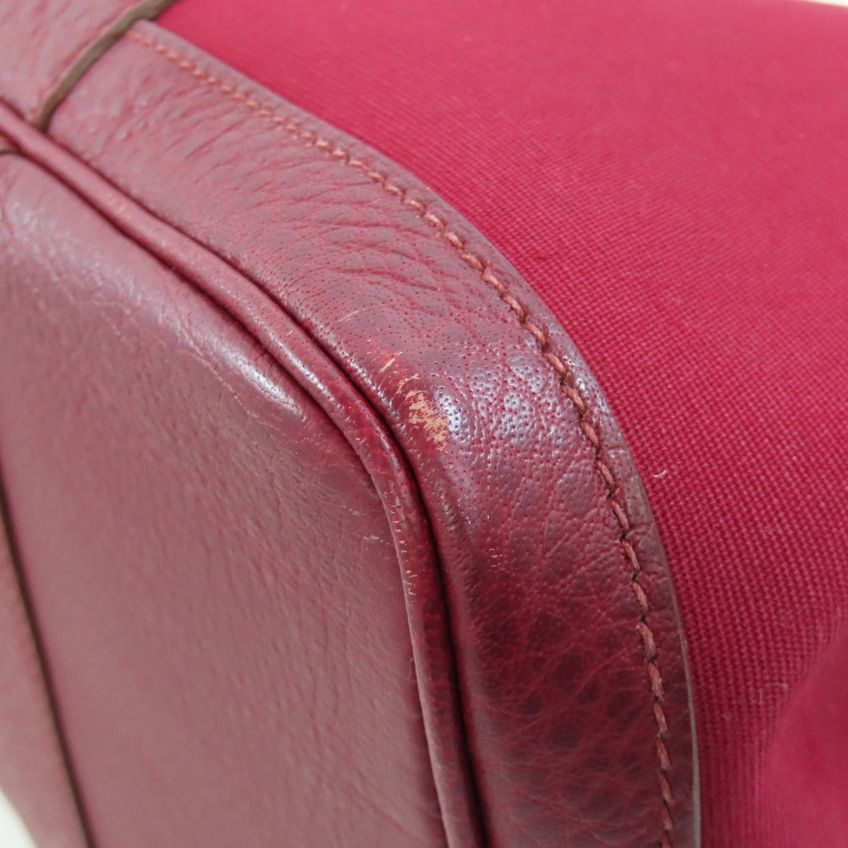 HERMES Tote Bag Towar Officche Red Garden party PM Women Used