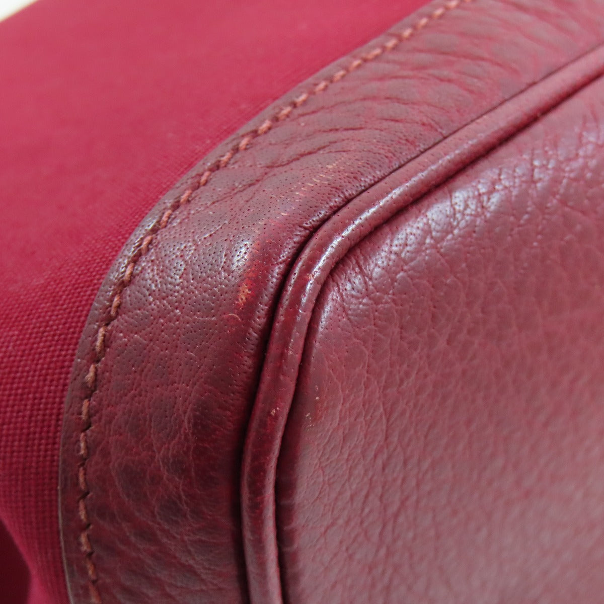 HERMES Tote Bag Towar Officche Red Garden party PM Women Used