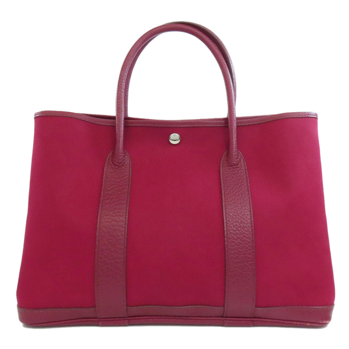 HERMES Tote Bag Towar Officche Red Garden party PM Women Used
