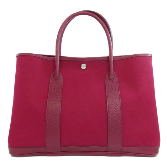 HERMES Tote Bag Towar Officche Red Garden party PM Women Used
