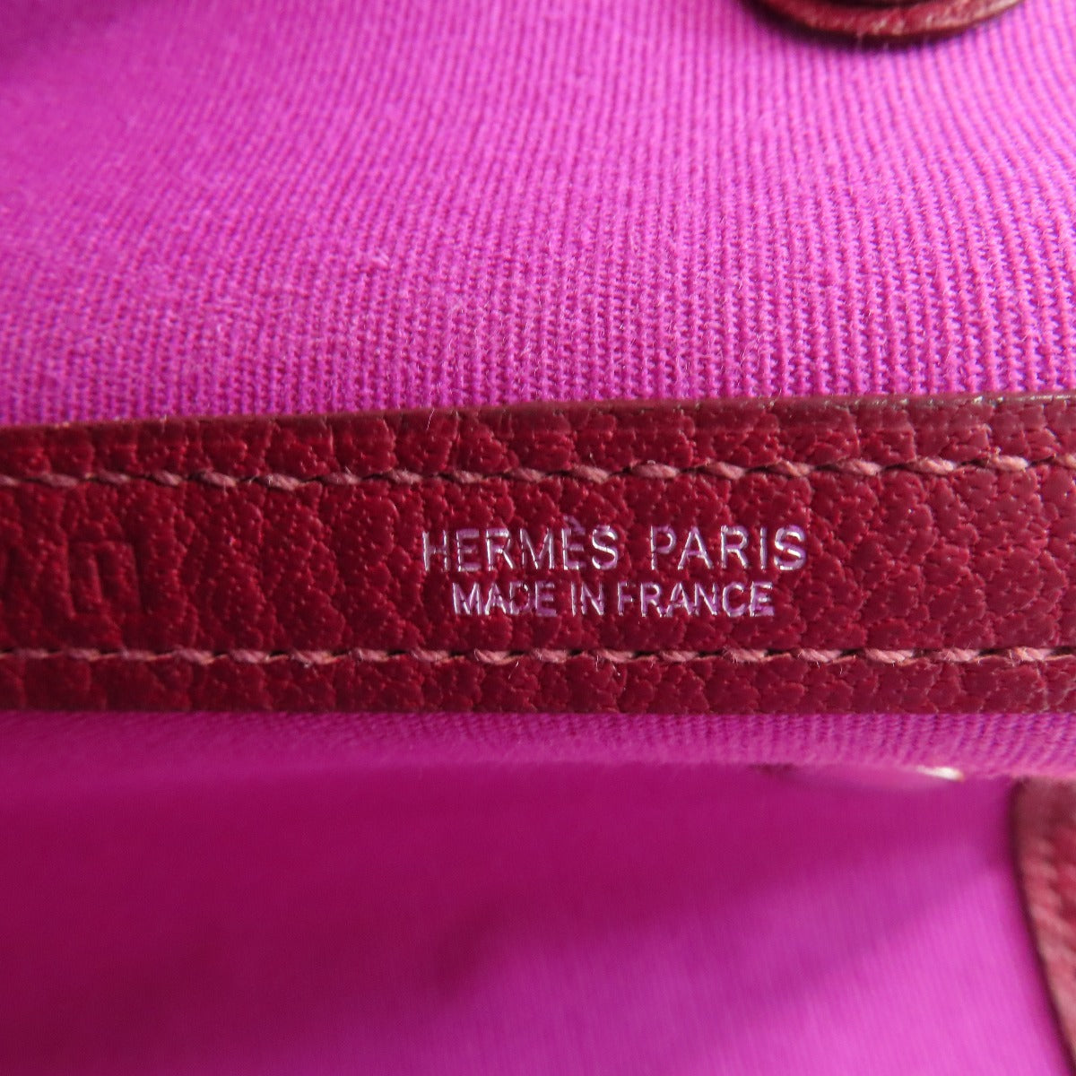 HERMES Tote Bag Towar Officche Red Garden party PM Women Used