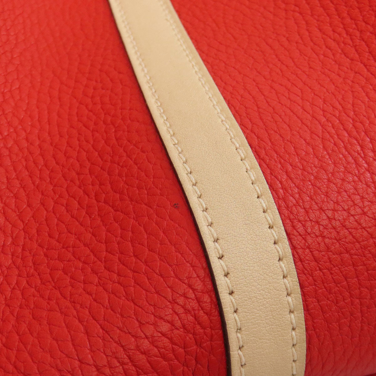 HERMES Handbag Taurillon Clemence, Swift Red Picotin Lock Kazak MM SilverMetal Women Used