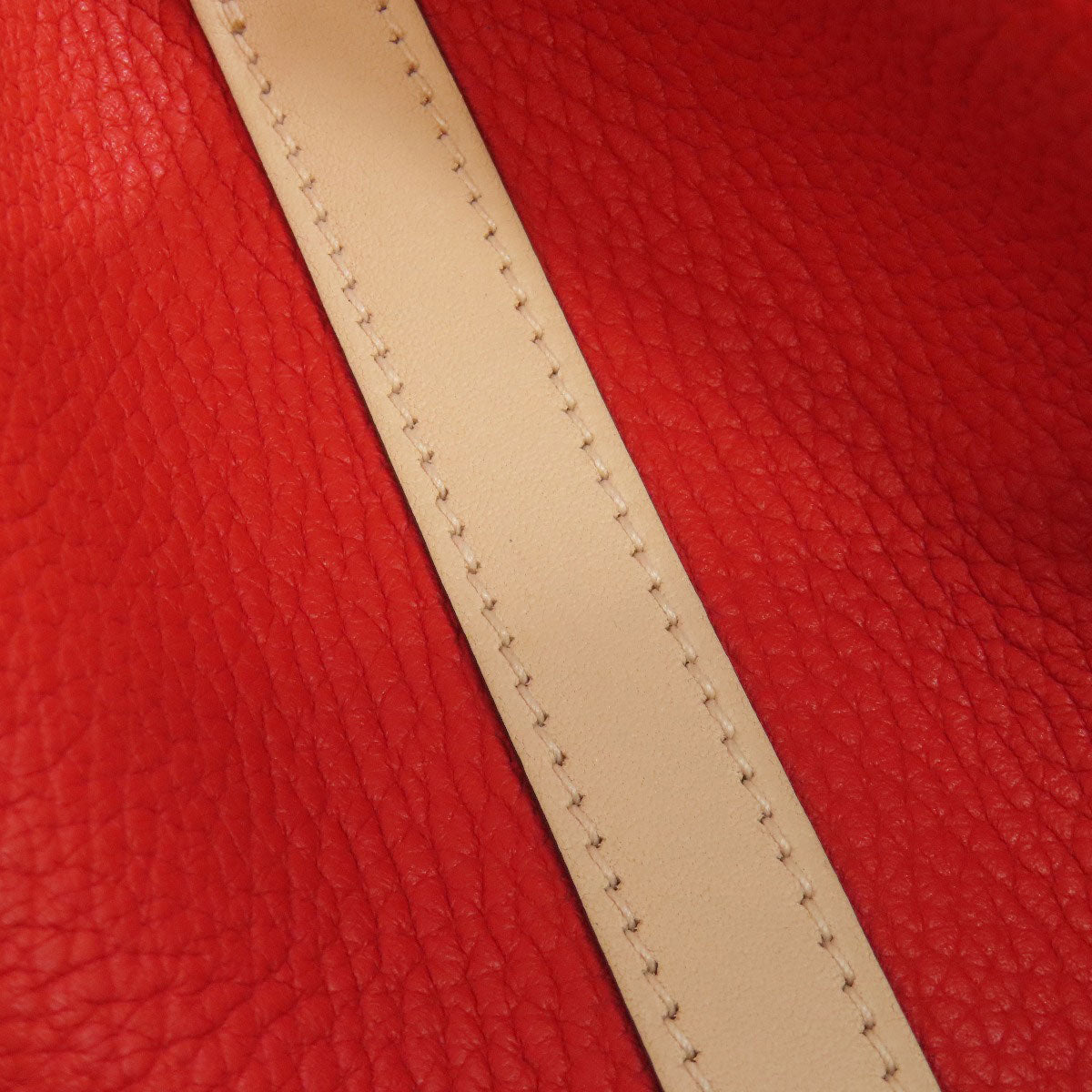 HERMES Handbag Taurillon Clemence, Swift Red Picotin Lock Kazak MM SilverMetal Women Used