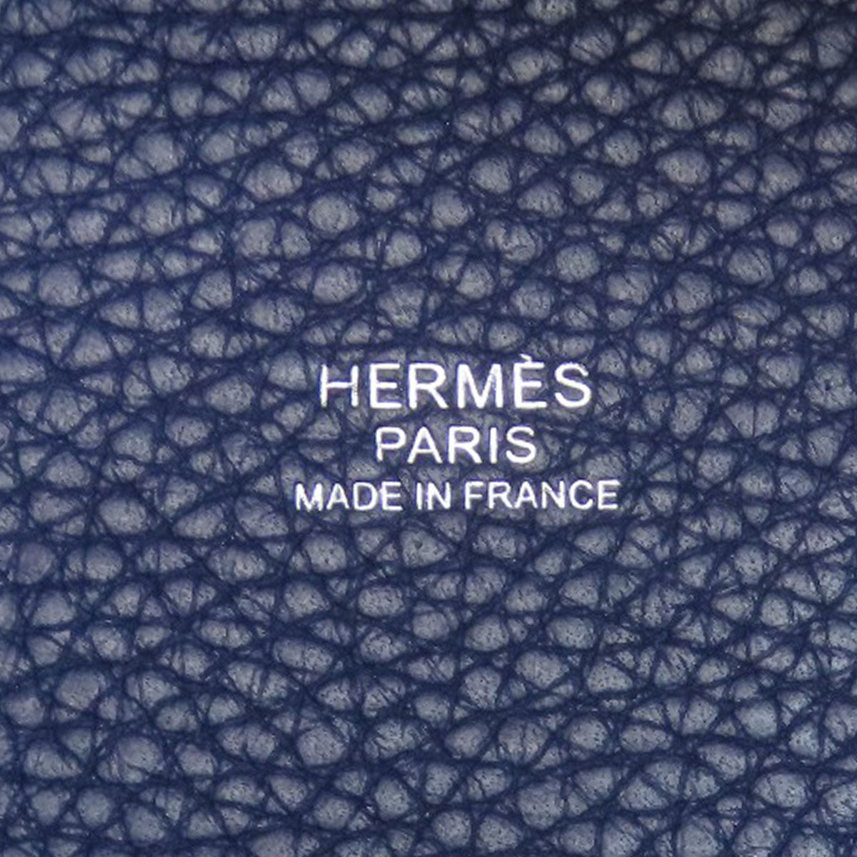 HERMES Handbag Taurillon Clemence Navy Picotin Lock Eclat PM SilverMetal Women Used
