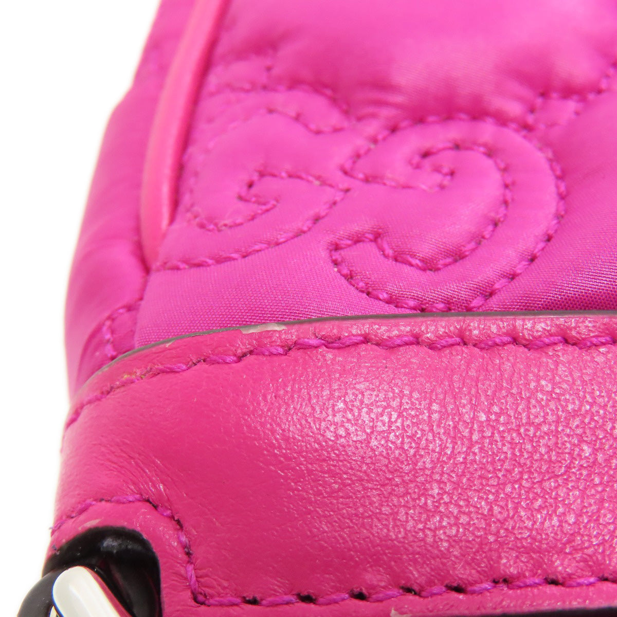 GUCCI Handbag 735049 Nylon pink GG Matelasse 2WAY
