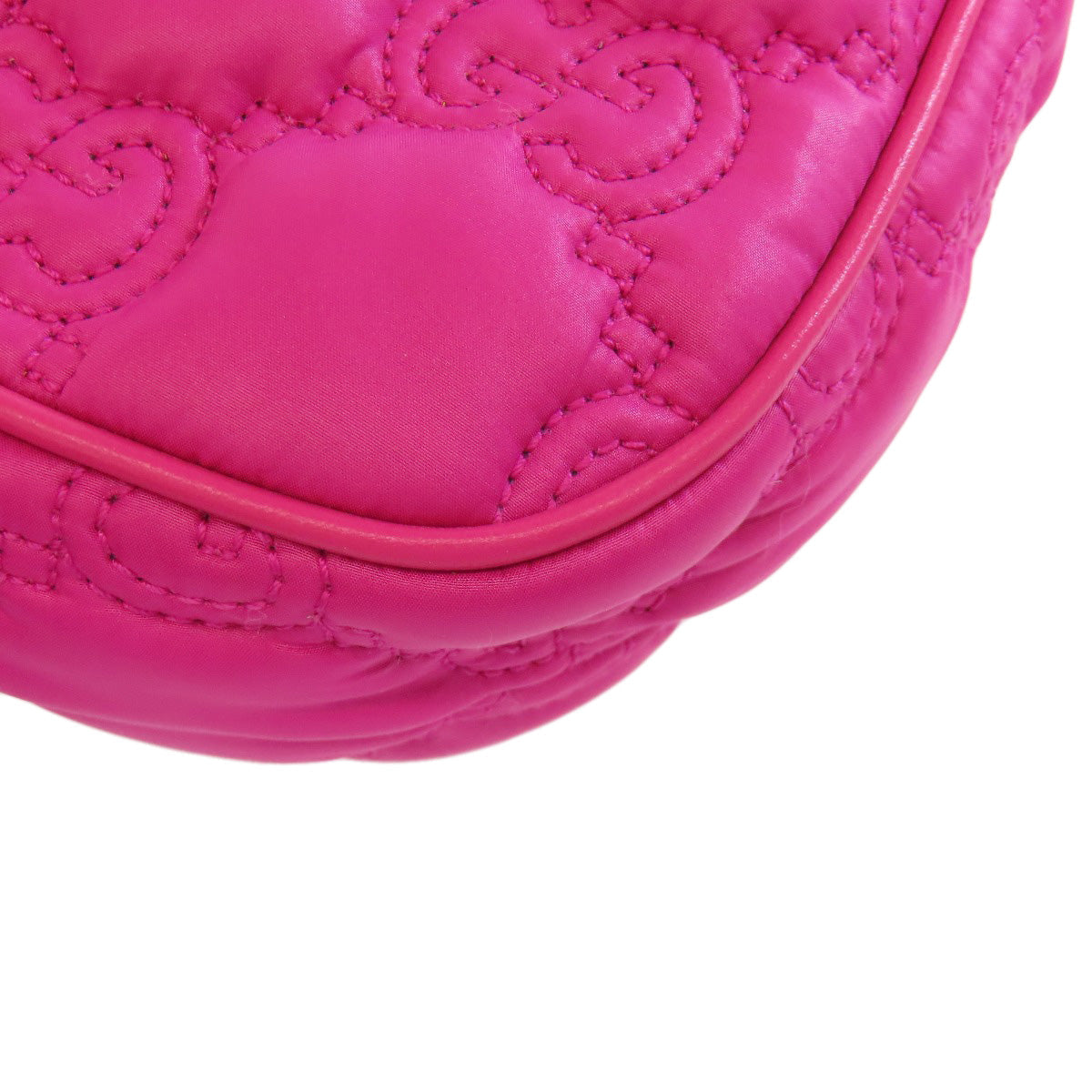 GUCCI Handbag 735049 Nylon pink GG Matelasse 2WAY