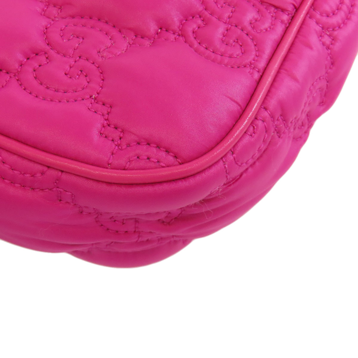 GUCCI Handbag 735049 Nylon pink GG Matelasse 2WAY