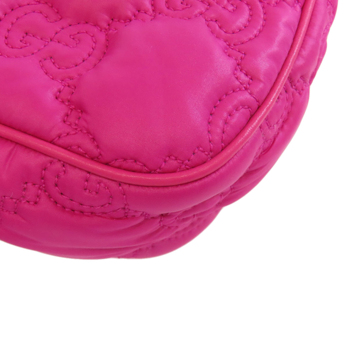 GUCCI Handbag 735049 Nylon pink GG Matelasse 2WAY