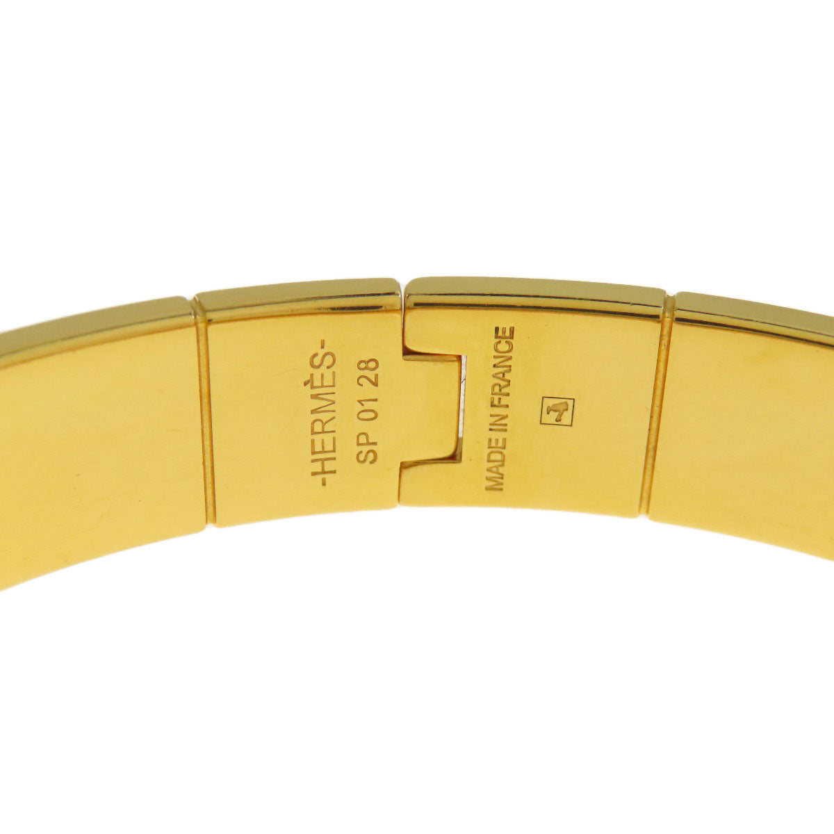 HERMES bracelet Gold Plated gold Charniere Women Used
