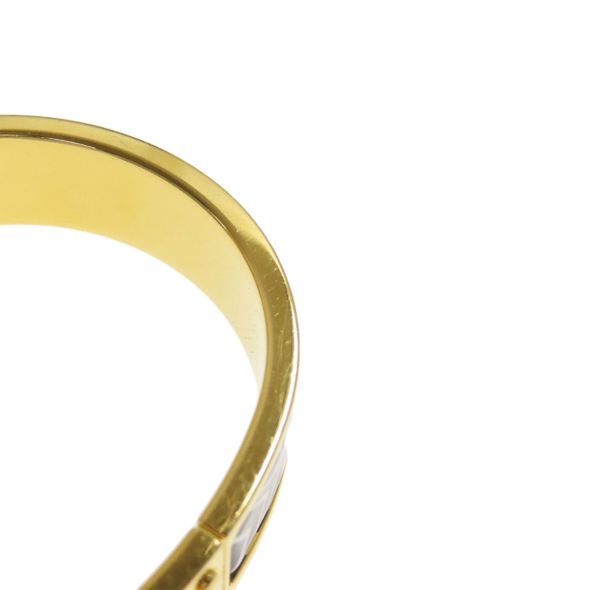 HERMES bracelet Gold Plated gold Charniere Women Used