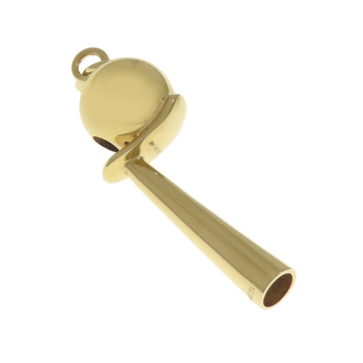 HERMES Pendant top Gold Plated gold Shifure Women Used