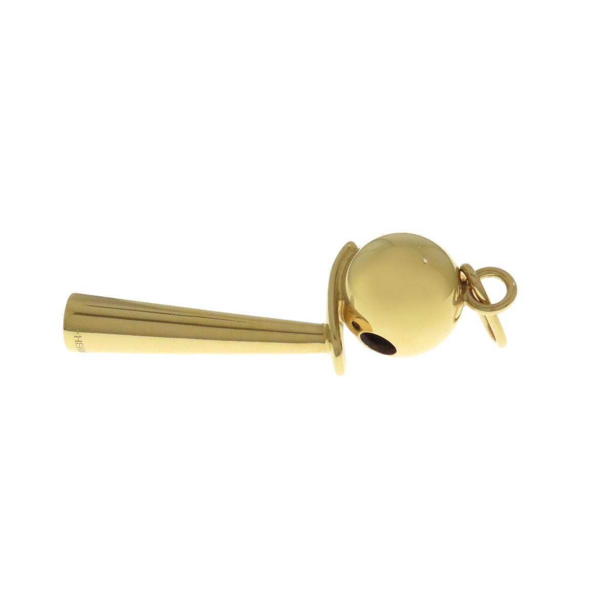 HERMES Pendant top Gold Plated gold Shifure Women Used