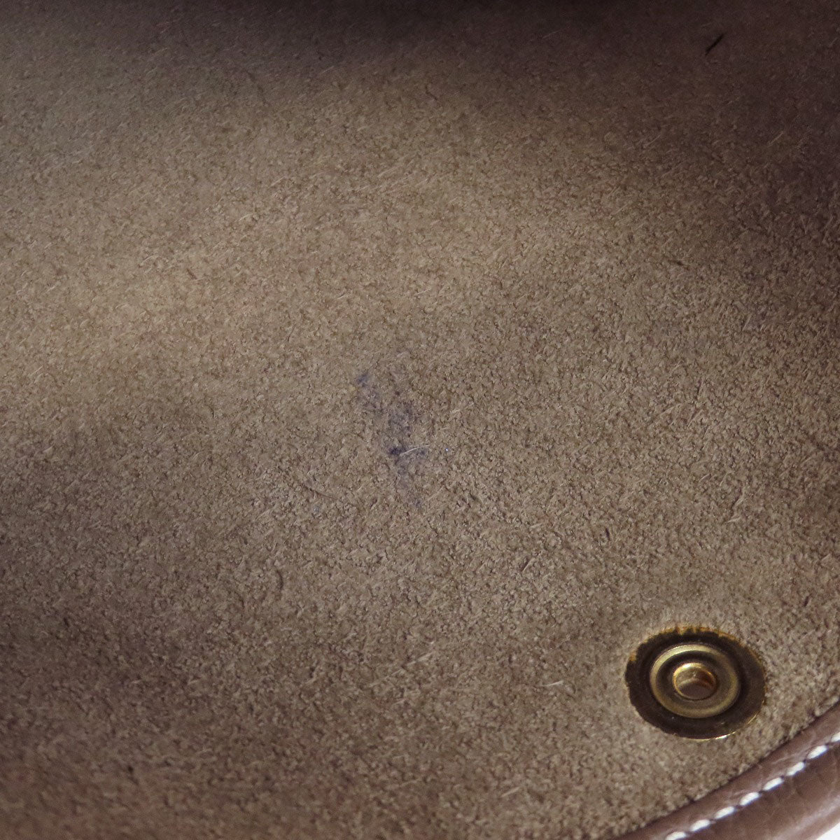 HERMES Shoulder Bag Taurillon Clemence beige Evelyn 3 PM Etoupe Gold Metal Women Used
