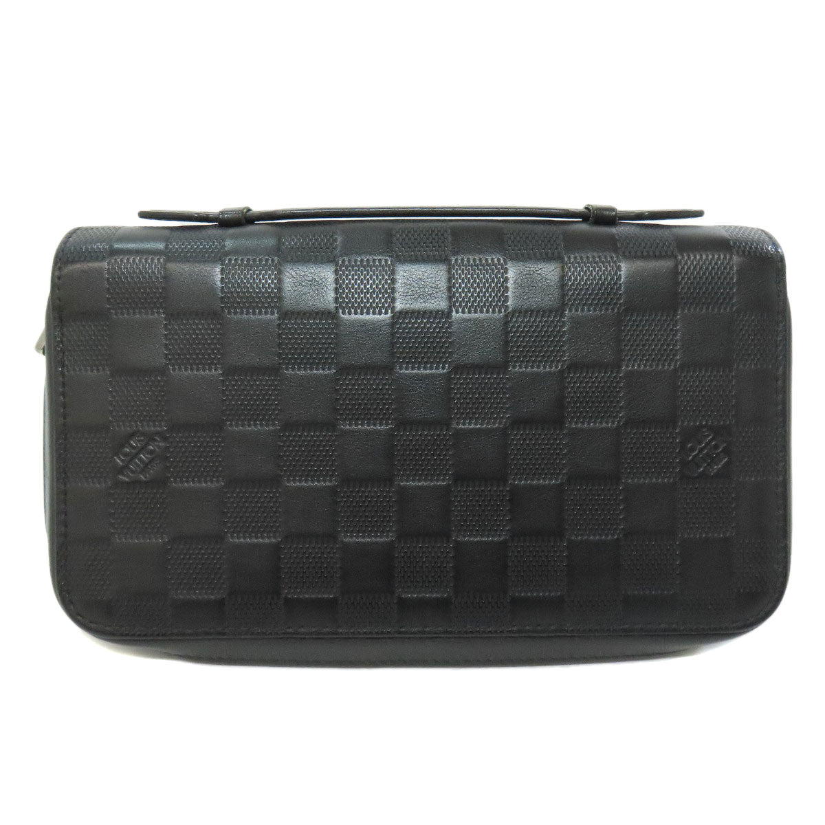 LOUIS VUITTON business bag N61254 Damier Anfini black Zippy XL mens Used