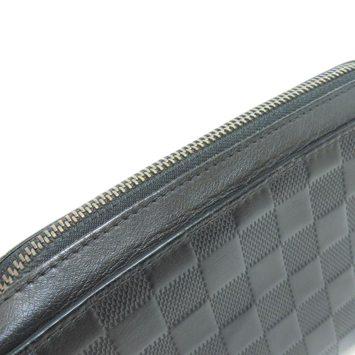 LOUIS VUITTON business bag N61254 Damier Anfini black Zippy XL mens Used