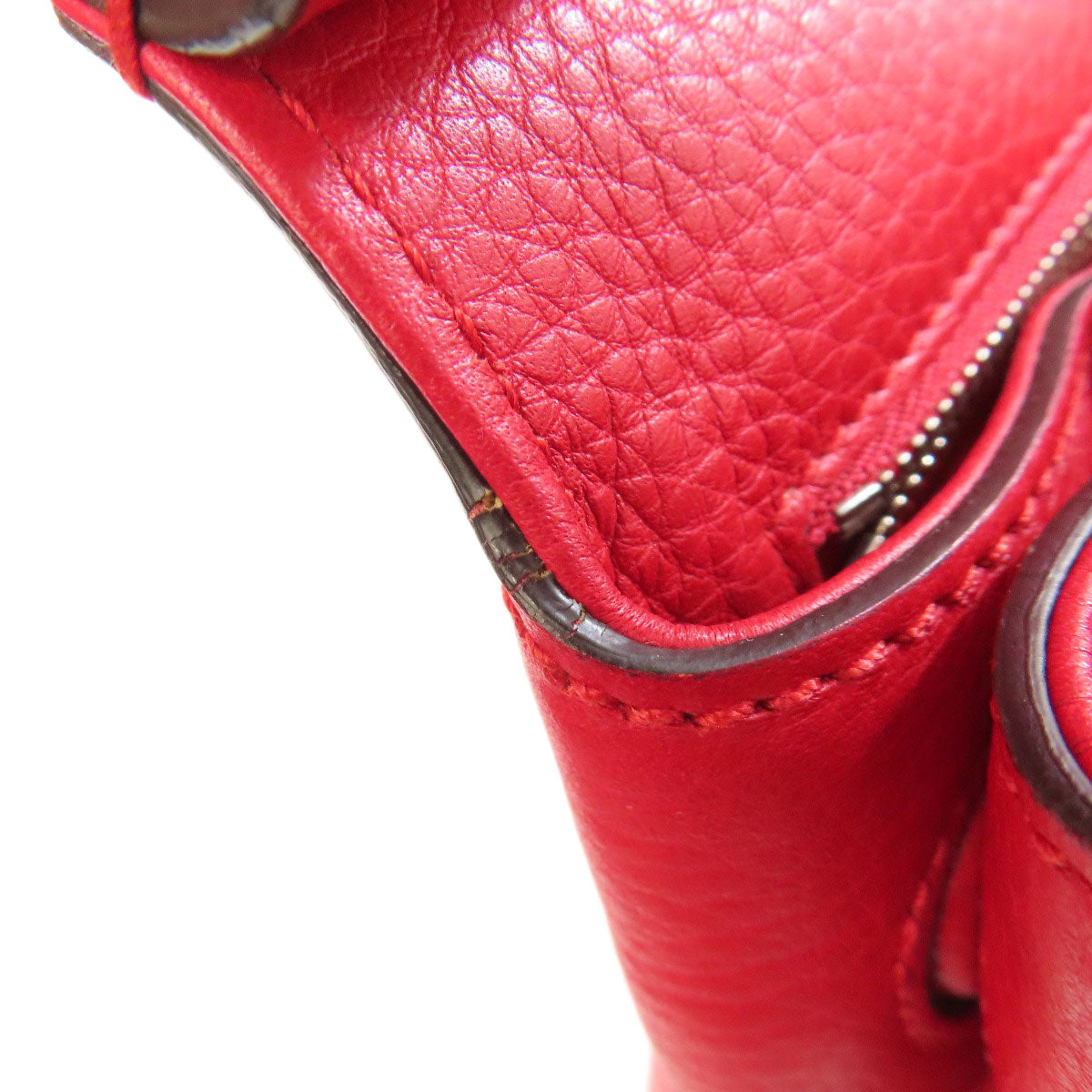 GUCCI Handbag 370831 leather Red Bamboo Daily 2WAY Women Used