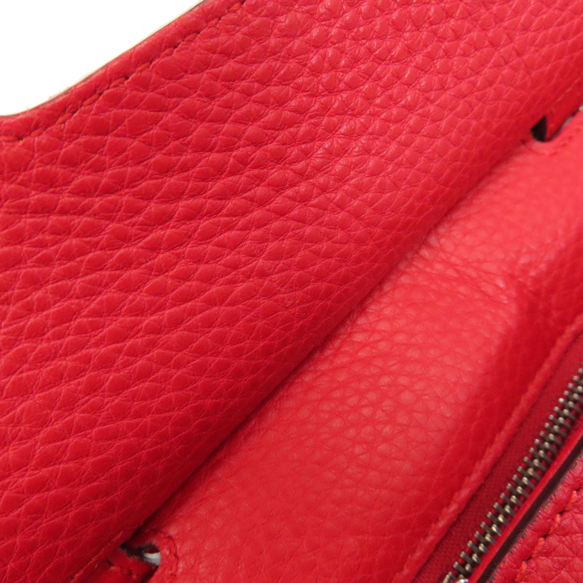 GUCCI Handbag 370831 leather Red Bamboo Daily 2WAY Women Used